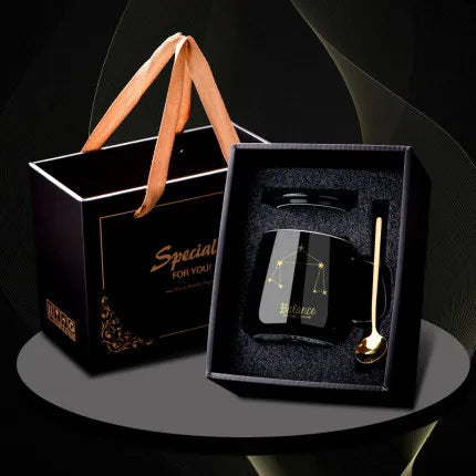 Black gift box with a glass product and gold spoon, featuring 'Special for You' text.