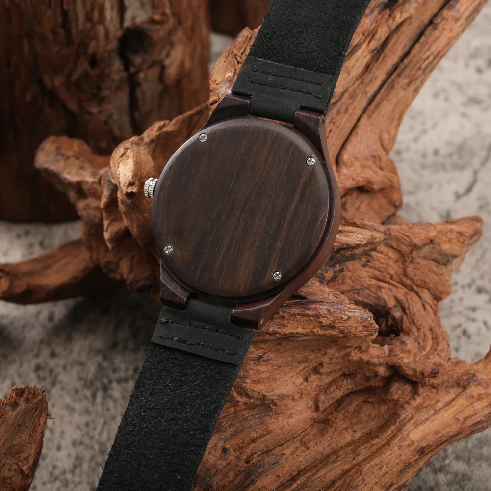 Leather and Wooden Watch