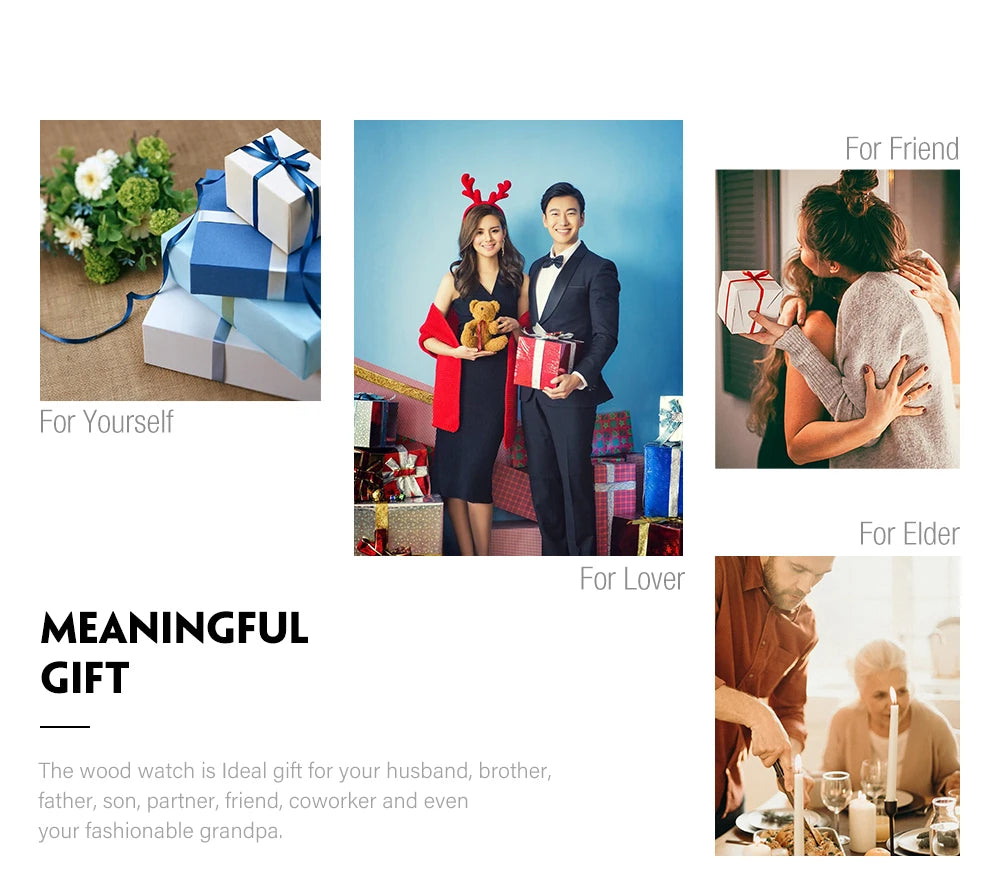 Man&#39;s BOBO BIRD Wooden Quartz Watch