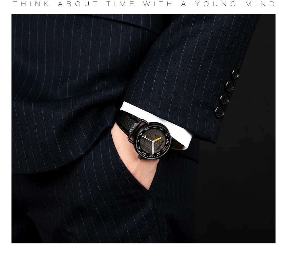 Man&#39;s BOBO BIRD Wooden Quartz Watch